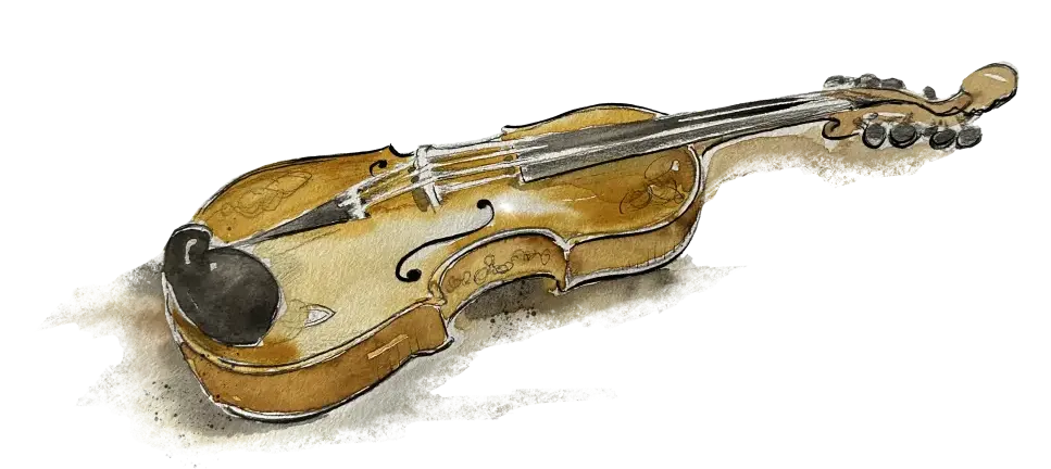 Illustration einer Violine